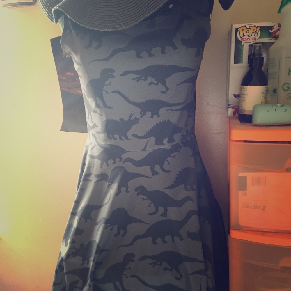 Cow cow Dino mini dress medium